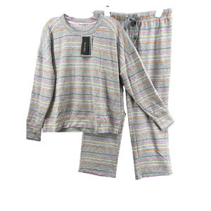 NWT Emerson Road Pajama Set Womens XL Crew Neck‎ Sweatshirt Sweatpants Knit